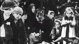 Jewish children at the Birkenau Death Camp